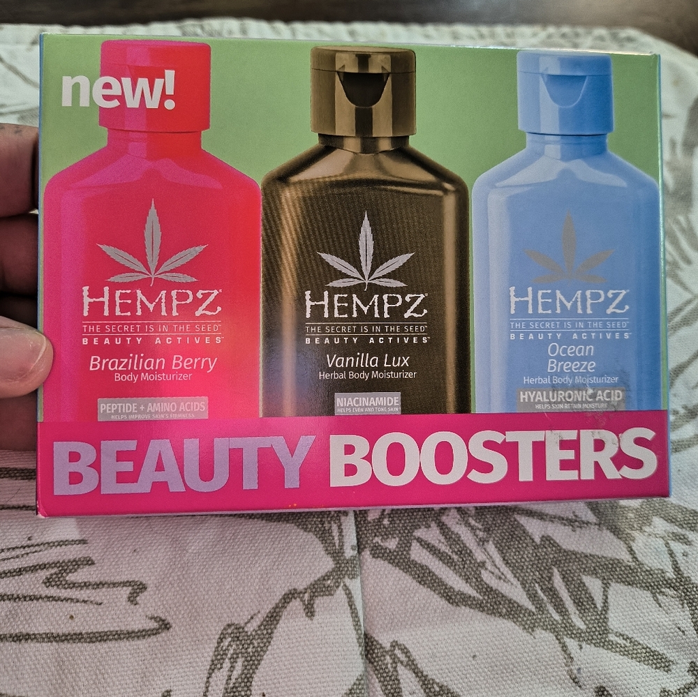 Hempz Beauty Boosters Set - Brazilian Berry, Vanilla Lux, Ocean Breeze